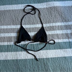 San Lorenzo Bikini Top Black Ruffle M S Tiny